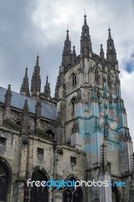 View Of Canterbury Cathedral Stock Photo