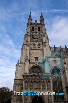 View Of Canterbury Cathedral Stock Photo