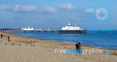 View Of Eastbourne Pier Stock Photo