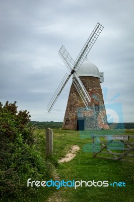 View Of Halnaker Windmill Stock Photo