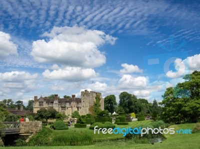 View Of Hever Castle On A Sunny Summer Day Stock Photo