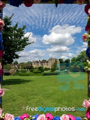 View Of Hever Castle On A Sunny Summer Day Stock Photo