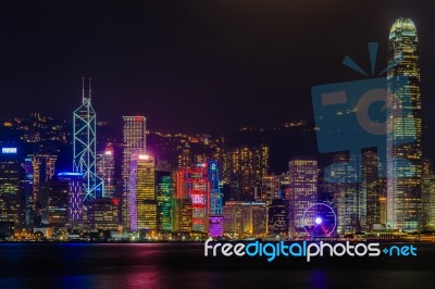 View Of Hong Kong From Victoria Peak Stock Photo