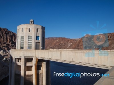 View Of Hoover Dam Stock Photo