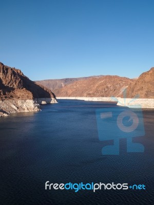 View Of Hoover Dam Stock Photo