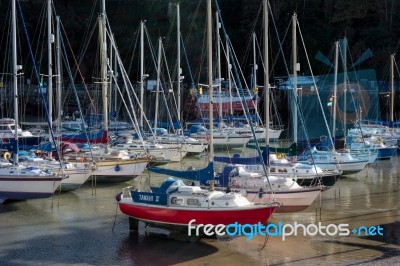 View Of Ilfracombe Harbour Stock Photo