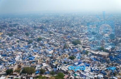 View Of Jodhpur, The Blue City Stock Photo