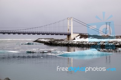 View Of Jokulsarlon Ice Lagoon Stock Photo