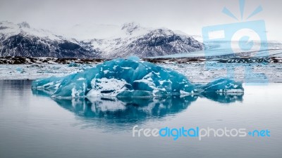 View Of Jokulsarlon Ice Lagoon Stock Photo