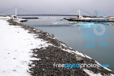 View Of Jokulsarlon Ice Lagoon Stock Photo