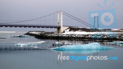 View Of Jokulsarlon Ice Lagoon Stock Photo