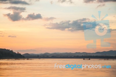 View Of Khong River Stock Photo