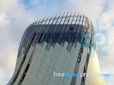 View Of La Cite Du Vin Building In Bordeaux Stock Photo