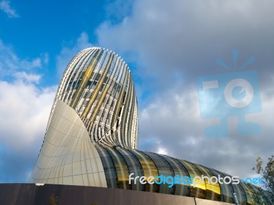 View Of La Cite Du Vin Building In Bordeaux Stock Photo