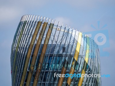 View Of La Cite Du Vin Building In Bordeaux Stock Photo