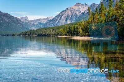 View Of Lake Mcdonald Stock Photo