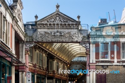 View Of Leadenhall Market Stock Photo