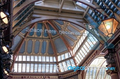 View Of Leadenhall Market Stock Photo