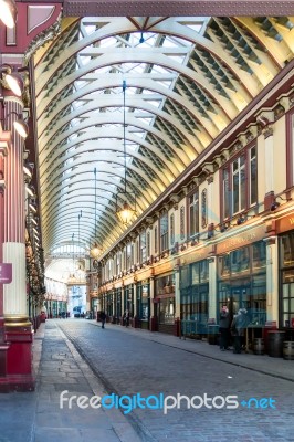 View Of Leadenhall Market Stock Photo