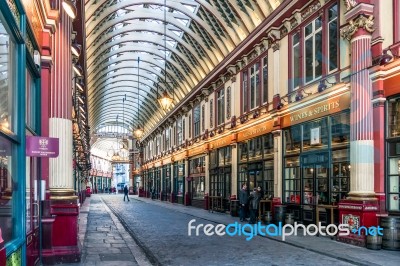 View Of Leadenhall Market Stock Photo