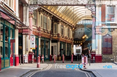 View Of Leadenhall Market Stock Photo