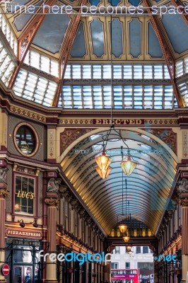 View Of Leadenhall Market Stock Photo