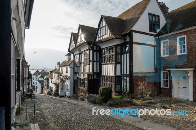 View Of Mermaid Hill In Rye East Sussex Stock Photo