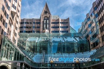 View Of Minster Court In London Stock Photo