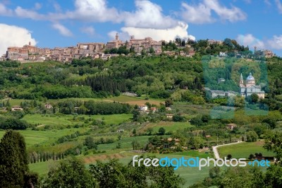 View Of Montepulciano Stock Photo