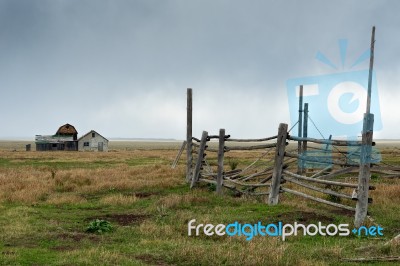 View Of Mormon Row Near Jackson Wyoming Stock Photo