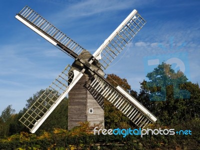 View Of Nutley Windmill In The Ashdown Forest Stock Photo