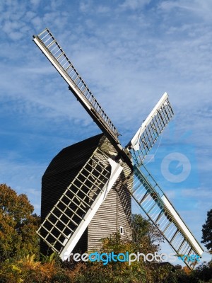 View Of Nutley Windmill In The Ashdown Forest Stock Photo