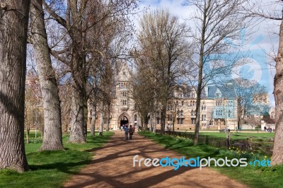 View Of One Of Oxford University Colleges Stock Photo