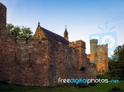 View Of Peckforton Castle Stock Photo