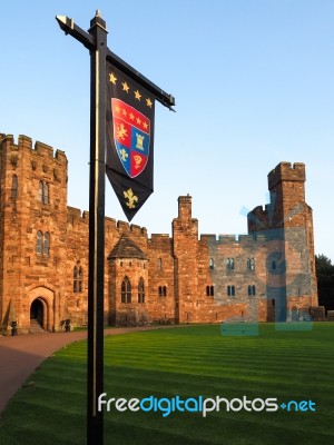 View Of Peckforton Castle Stock Photo