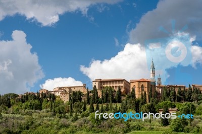 View Of Pienza Stock Photo