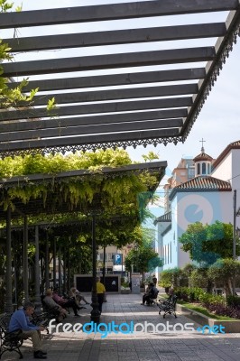 View Of Plaza De La Constitution Fuengirola Stock Photo