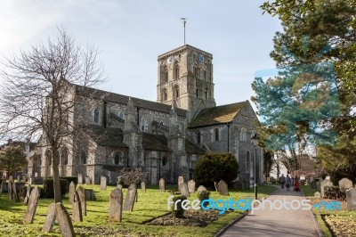 View Of Shoreham Church Stock Photo