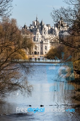 View Of St Jame's Park In London Stock Photo