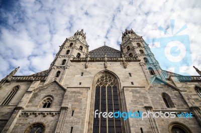 View Of St Stephans Cathedral In Vienna Stock Photo