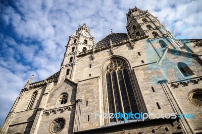 View Of St Stephans Cathedral In Vienna Stock Photo