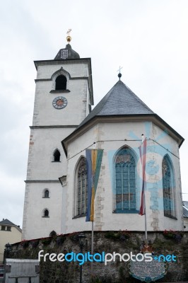 View Of St. Wolfgang Parish And Pilgrimage Church Stock Photo