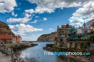 View Of Staithes Stock Photo