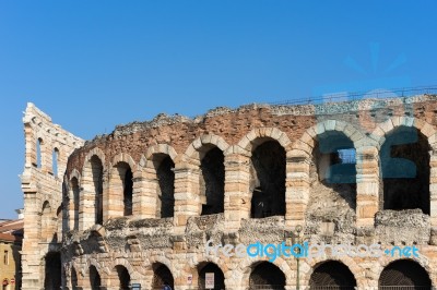 View Of The Arena In Verona Stock Photo