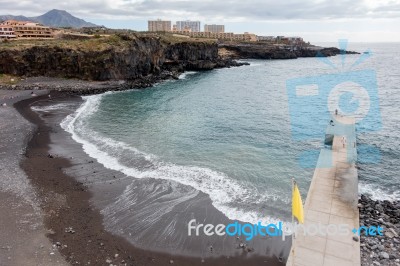 View Of The Beach At Callao Salveje Tenerife Stock Photo