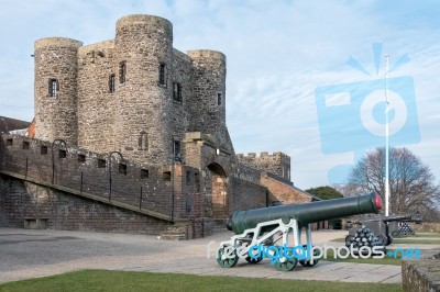 View Of The Castle In Rye East Sussex Stock Photo