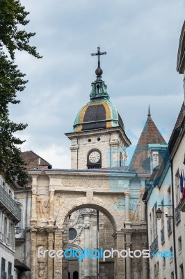 View Of The Cathedral Of St Jean In Besancon France Stock Photo