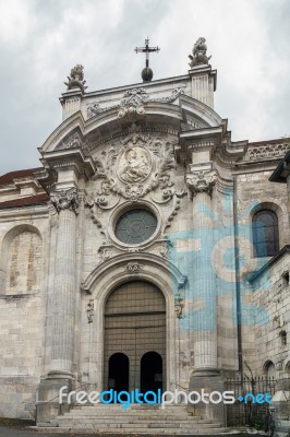 View Of The Cathedral Of St Jean In Besancon France Stock Photo