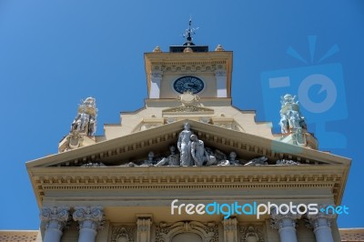 View Of The City Hall In Malaga Stock Photo