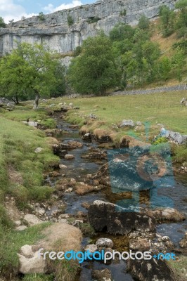 View Of The Countryside Around Malham Cove In The Yorkshire Dale… Stock Photo